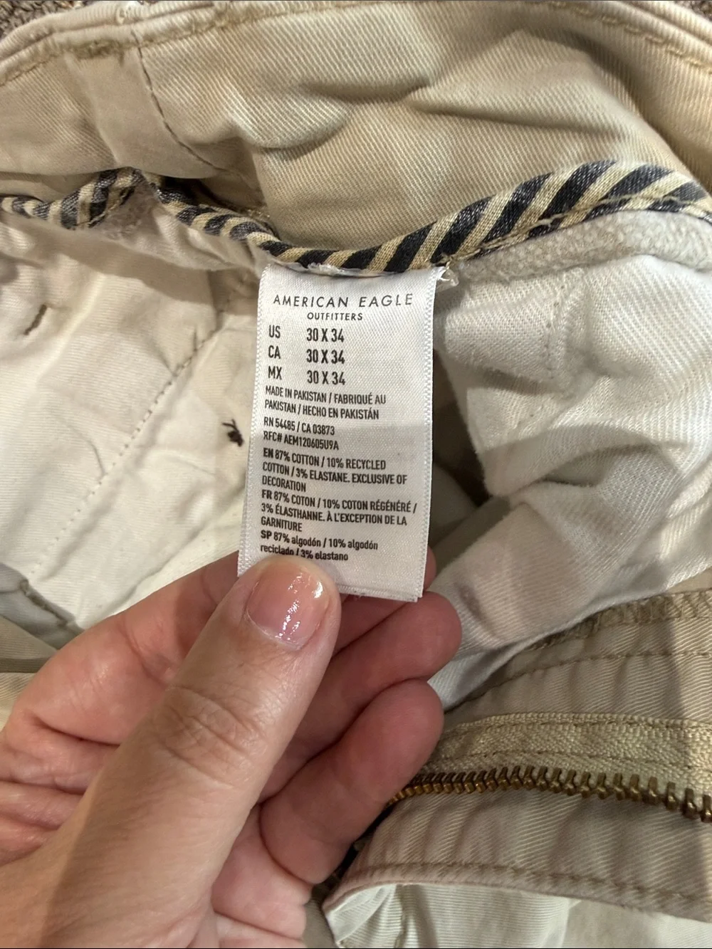 American Eagle Outfitters Light Beige Chino Pants
